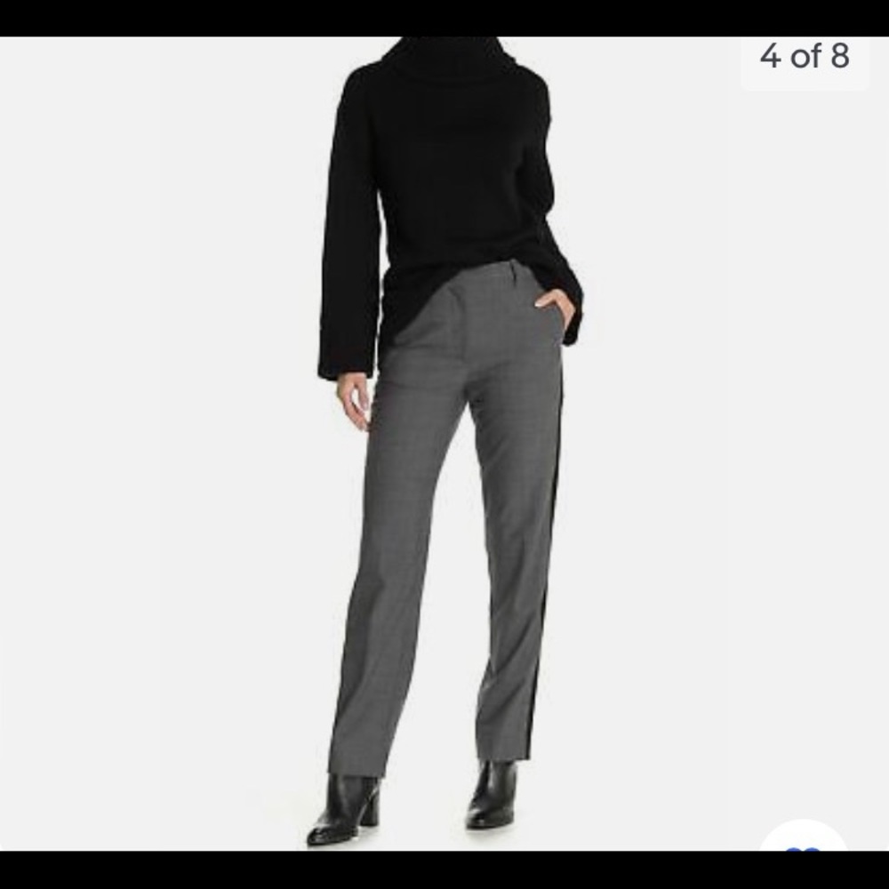Rag & Bone black side stripped gray pant…NWT